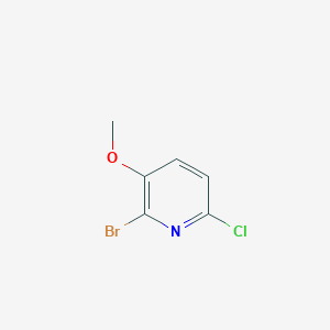 2-Bromo-6-chloro-3-methoxypyridine chemical structure (CAS 1256819-37-0)