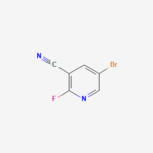 5-Bromo-2-fluoronicotinonitrile chemical structure (CAS 1256821-83-6)