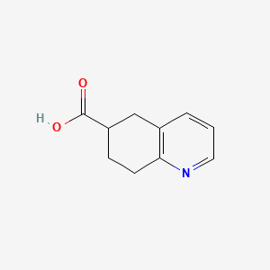 5,6,7,8-Tetrahydroquinoline-6-carboxylic acid chemical structure (CAS 1256822-12-4)
