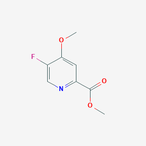 Methyl 5-fluoro-4-methoxypicolinate chemical structure (CAS 1256822-42-0)