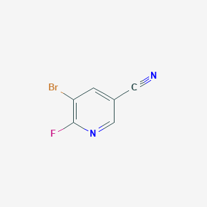 5-Bromo-6-fluoronicotinonitrile chemical structure (CAS 1256823-71-8)