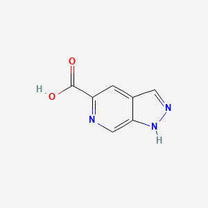 1H-Pyrazolo[3,4-c]pyridine-5-carboxylic acid chemical structure (CAS 1256824-45-9)