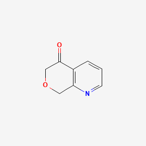 6H-Pyrano[3,4-b]pyridin-5(8H)-one chemical structure (CAS 1256825-19-0)