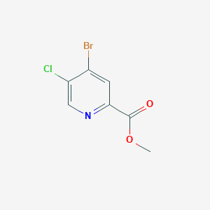 Methyl 4-bromo-5-chloropicolinate chemical structure (CAS 1256834-36-2)
