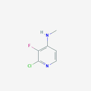 2-Chloro-3-fluoro-N-methylpyridin-4-amine chemical structure (CAS 1256834-90-8)