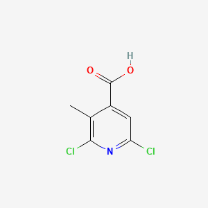 2,6-Dichloro-3-methylisonicotinic acid chemical structure (CAS 1256835-40-1)