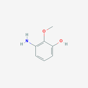 3-Amino-2-methoxyphenol chemical structure (CAS 125708-66-9)