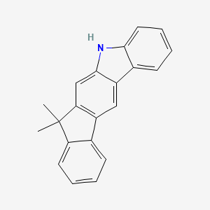 7,7-Dimethyl-5,7-dihydroindeno[2,1-b]carbazole chemical structure (CAS 1257220-47-5)