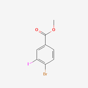 Methyl 4-bromo-3-iodobenzoate chemical structure (CAS 1257231-51-8)