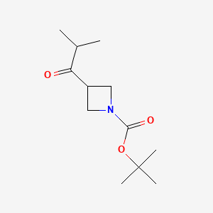 tert-Butyl 3-isobutyrylazetidine-1-carboxylate chemical structure (CAS 1257294-26-0)