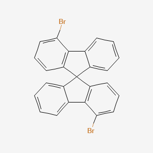 4,4'-Dibromo-9,9'-spirobi[fluorene] chemical structure (CAS 1257321-41-7)