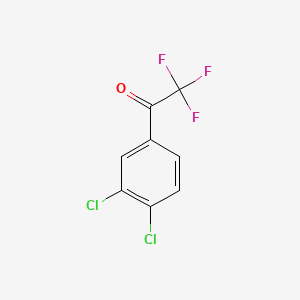 1-(3,4-Dichlorophenyl)-2,2,2-trifluoroethanone chemical structure (CAS 125733-43-9)