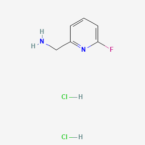 (6-Fluoropyridin-2-yl)methanamine dihydrochloride chemical structure (CAS 1257535-08-2)