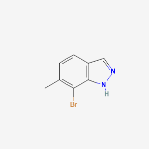 7-Bromo-6-methyl-1H-indazole chemical structure (CAS 1257535-45-7)