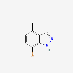 7-Bromo-4-methyl-1H-indazole chemical structure (CAS 1257535-46-8)
