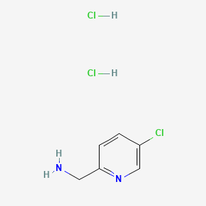 (5-Chloropyridin-2-yl)methanamine dihydrochloride chemical structure (CAS 1257535-54-8)