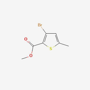 Methyl 3-bromo-5-methylthiophene-2-carboxylate chemical structure (CAS 1257535-60-6)
