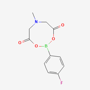 2-(4-Fluorophenyl)-6-methyl-1,3,6,2-dioxazaborocane-4,8-dione chemical structure (CAS 1257641-06-7)