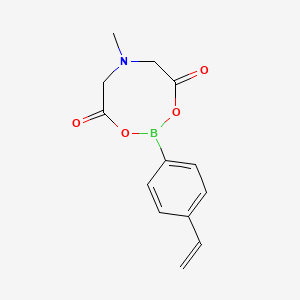 6-Methyl-2-(4-vinylphenyl)-1,3,6,2-dioxazaborocane-4,8-dione chemical structure (CAS 1257648-79-5)