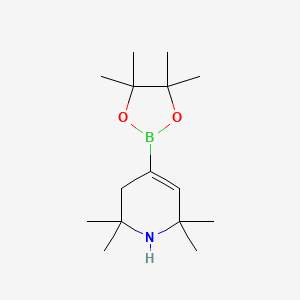 2,2,6,6-Tetramethyl-4-(4,4,5,5-tetramethyl-1,3,2-dioxaborolan-2-yl)-1,2,3,6-tetrahydropyridine chemical structure (CAS 1257651-11-8)