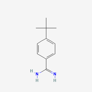 4-(tert-Butyl)benzimidamide chemical structure (CAS 125772-42-1)