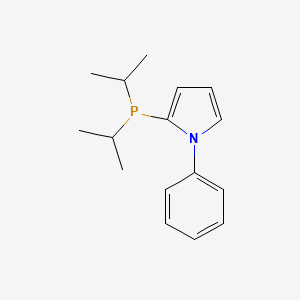 2-(Diisopropylphosphanyl)-1-phenyl-1H-pyrrole chemical structure (CAS 1257847-61-2)