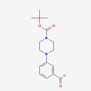 1-Boc-4-(3-Formylphenyl)piperazine chemical structure (CAS 1257849-25-4)