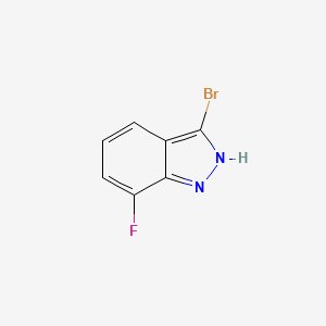 3-Bromo-7-fluoro-1H-indazole chemical structure (CAS 1257853-72-7)