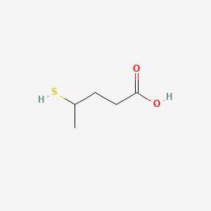 4-Mercaptopentanoic acid chemical structure (CAS 125791-83-5)