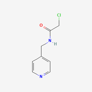 2-Chloro-N-(pyridin-4-ylmethyl)acetamide chemical structure (CAS 125794-21-0)