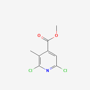 Methyl 2,6-dichloro-3-methylisonicotinate chemical structure (CAS 125849-96-9)