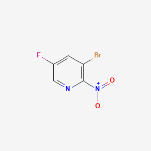3-Bromo-5-fluoro-2-nitropyridine chemical structure (CAS 1258544-91-0)