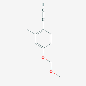 1-Ethynyl-4-(methoxymethoxy)-2-methylbenzene chemical structure (CAS 1258595-03-7)