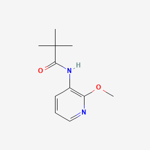 N-(2-Methoxypyridin-3-yl)pivalamide chemical structure (CAS 125867-19-8)