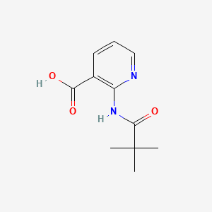 2-Pivalamidonicotinic acid chemical structure (CAS 125867-25-6)