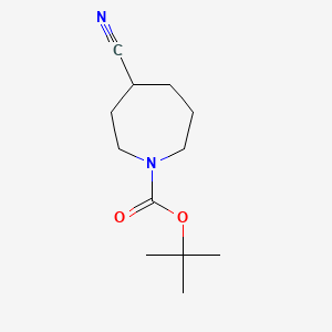 tert-Butyl 4-cyanoazepane-1-carboxylate chemical structure (CAS 1259056-34-2)