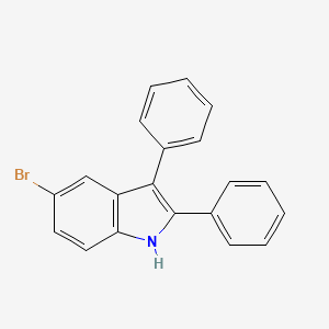 5-Bromo-2,3-diphenyl-1H-indole chemical structure (CAS 1259224-11-7)