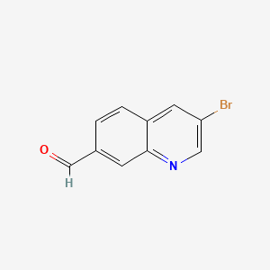 3-Bromoquinoline-7-carbaldehyde chemical structure (CAS 1259224-17-3)
