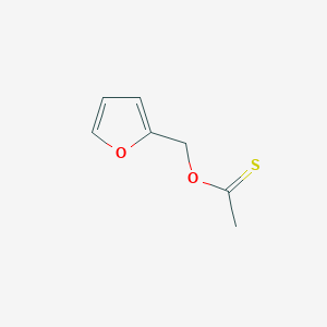 O-(Furan-2-ylmethyl) ethanethioate chemical structure (CAS 125942-22-5)