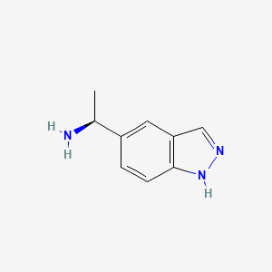 (S)-1-(1H-Indazol-5-yl)ethanamine chemical structure (CAS 1259610-88-2)