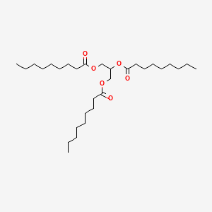 Propane-1,2,3-triyl trinonanoate chemical structure (CAS 126-53-4)