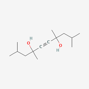 2,4,7,9-Tetramethyl-5-decyne-4,7-diol chemical structure (CAS 126-86-3)