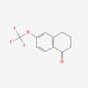 6-(Trifluoromethoxy)-3,4-dihydronaphthalen-1(2H)-one chemical structure (CAS 1260019-45-1)