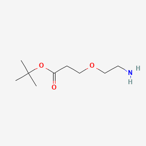 tert-Butyl 3-(2-aminoethoxy)propanoate chemical structure (CAS 1260092-46-3)