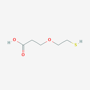 3-(2-Mercaptoethoxy)propanoic acid chemical structure (CAS 1260092-48-5)