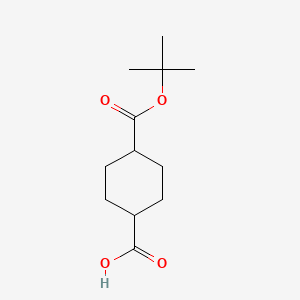 trans-4-(tert-Butoxycarbonyl)cyclohexane-1-carboxylic acid chemical structure (CAS 1260106-28-2)