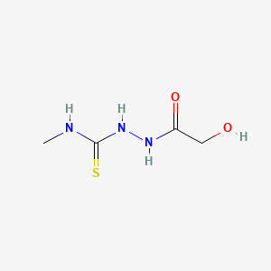 2-(2-Hydroxyacetyl)-N-methylhydrazine-1-carbothioamide chemical structure (CAS 1260169-40-1)