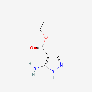 Ethyl 5-amino-1H-pyrazole-4-carboxylate chemical structure (CAS 1260243-04-6)