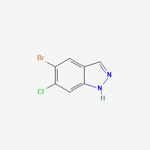 5-Bromo-6-chloro-1H-indazole chemical structure (CAS 1260382-77-1)