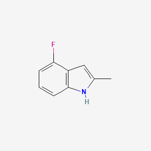 4-Fluoro-2-methyl-1H-indole chemical structure (CAS 1260383-51-4)